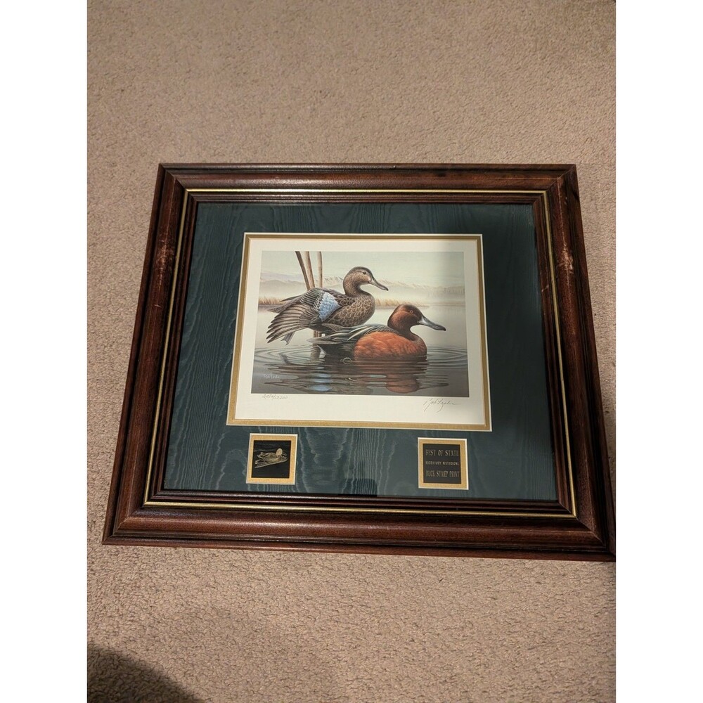 1987-88 First Idaho Migratory Waterfowl Duck Stamp Print Rob Leslie,#rd/Signed